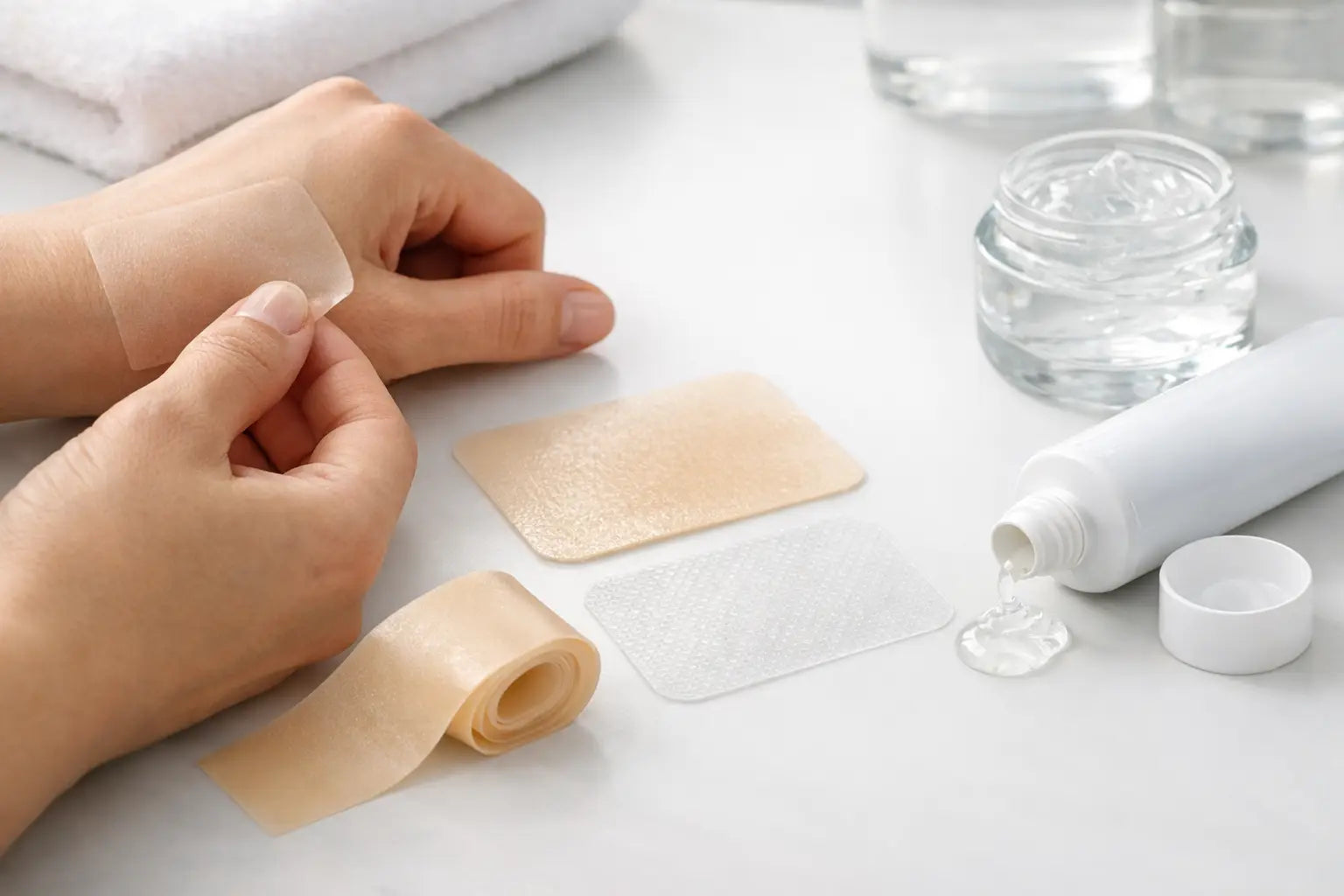 Silikonpflaster und Gel richtig kombinieren