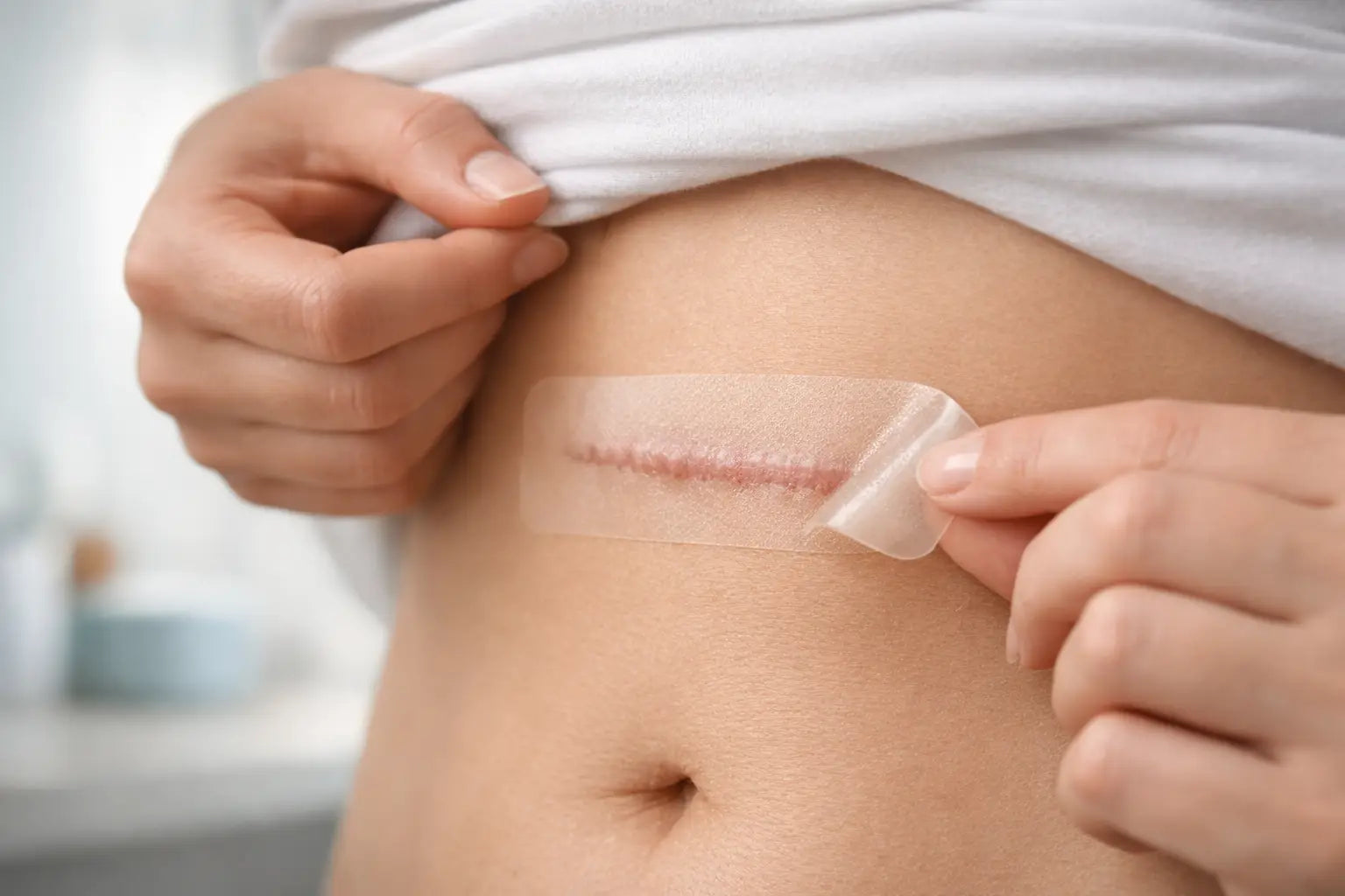 Silikon-Narbenpflaster richtig anwenden