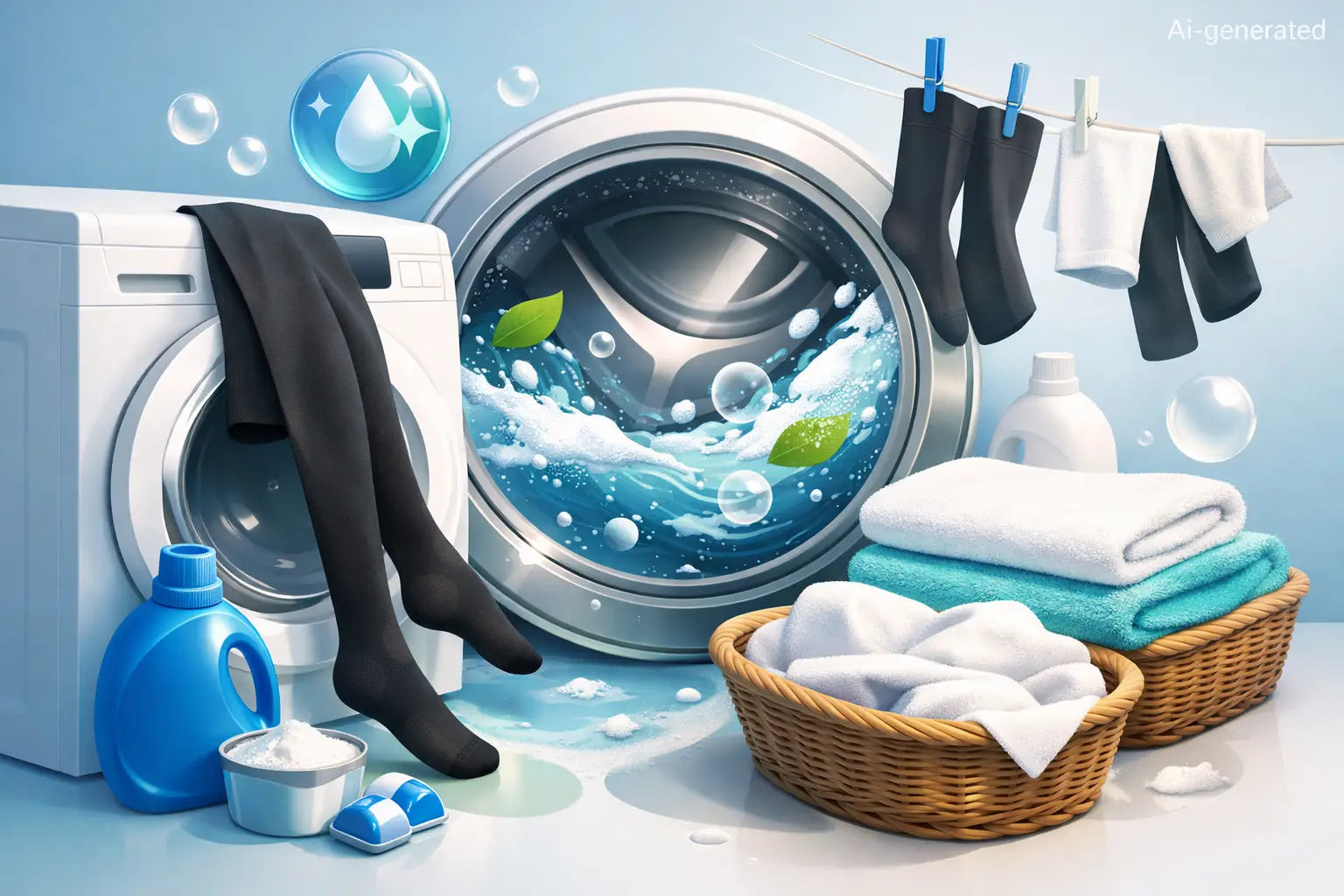 Kompressionshose hygienisch waschen leicht gemacht