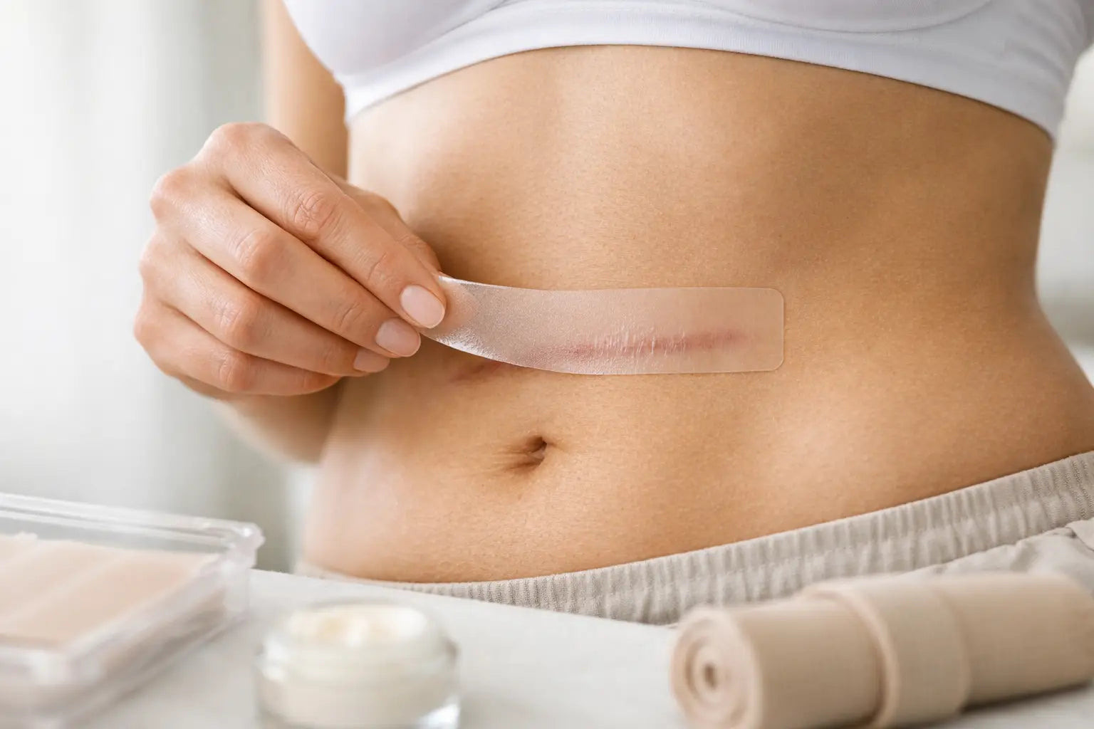 Silikon-Narbenpflaster richtig anwenden