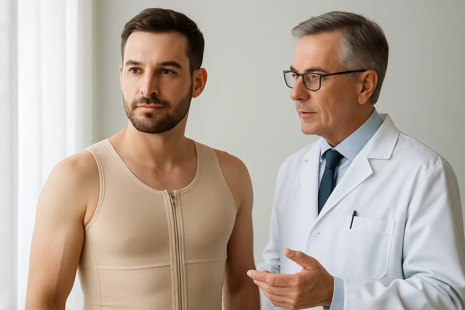 Kompressionsweste nach Gynäkomastie-OP: Was zählt