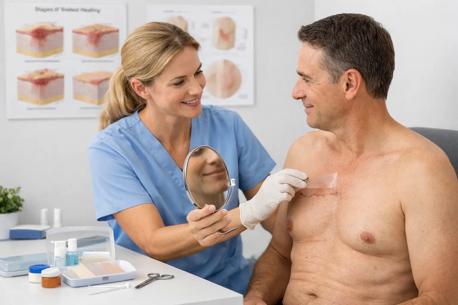 Fallbeispiel Narbenpflege nach Brust-OP mit Silikon