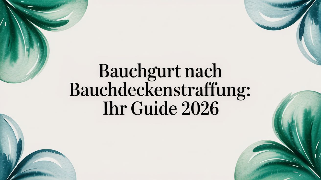 Bauchgurt nach Bauchdeckenstraffung: Ihr Guide 2026