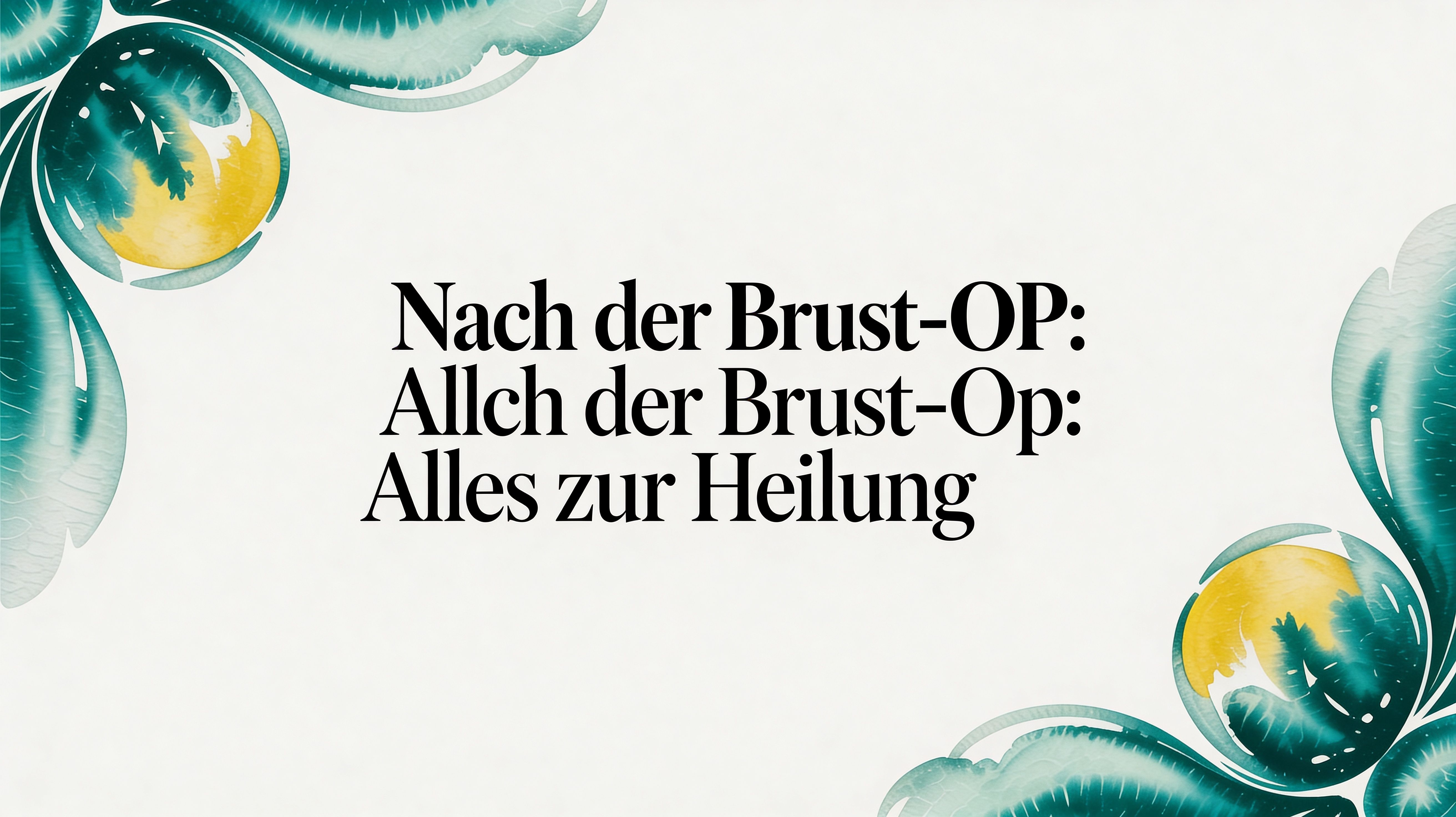 Nach der brust op: Nach der Brust-OP: Alles zur Heilung und