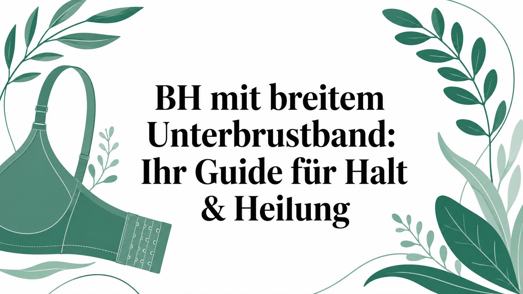 BH mit breitem Unterbrustband: Ihr Guide für Halt & Heilung