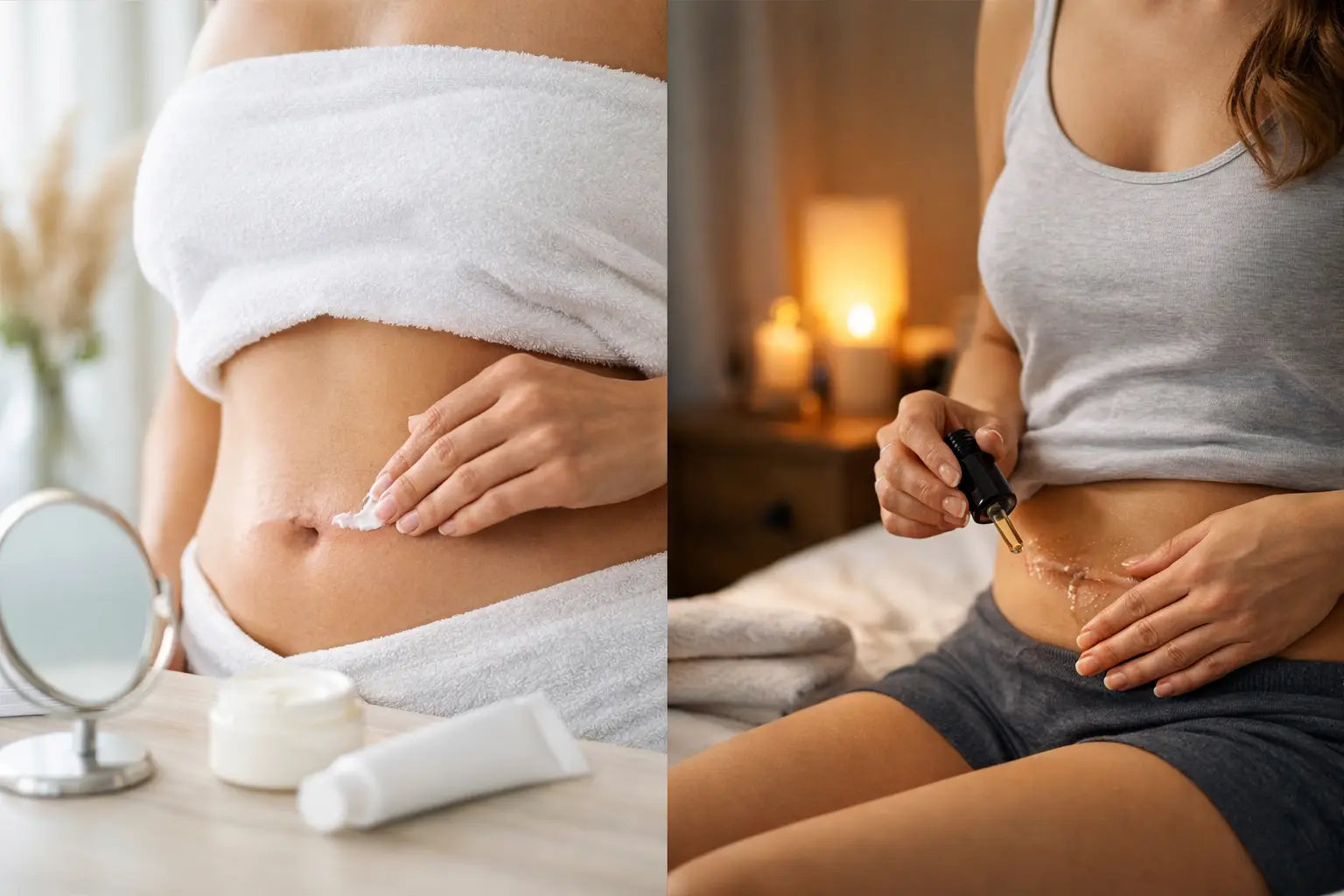 Narbenpflege-Routine nach OP morgens und abends