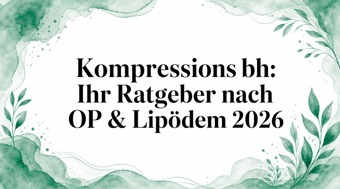 Kompressions bh: Ihr Ratgeber nach OP & Lipödem 2026