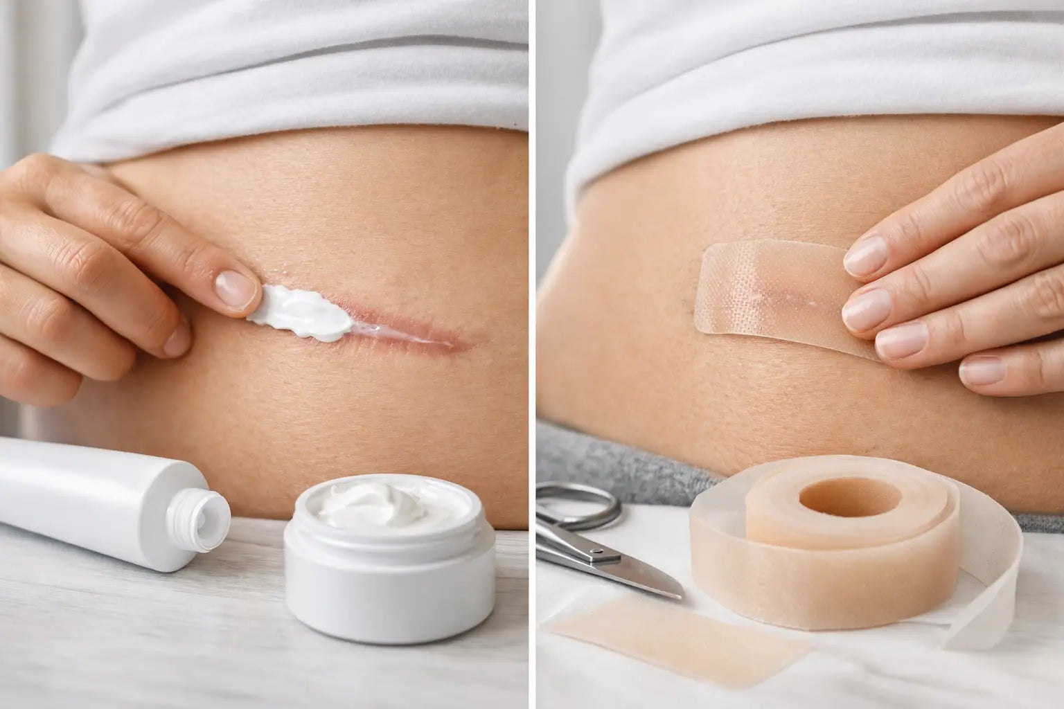 Narbencreme oder Silikonpflaster - was hilft?