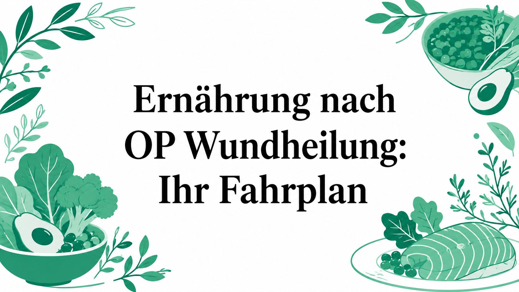 Ernährung nach OP Wundheilung: Ihr Fahrplan