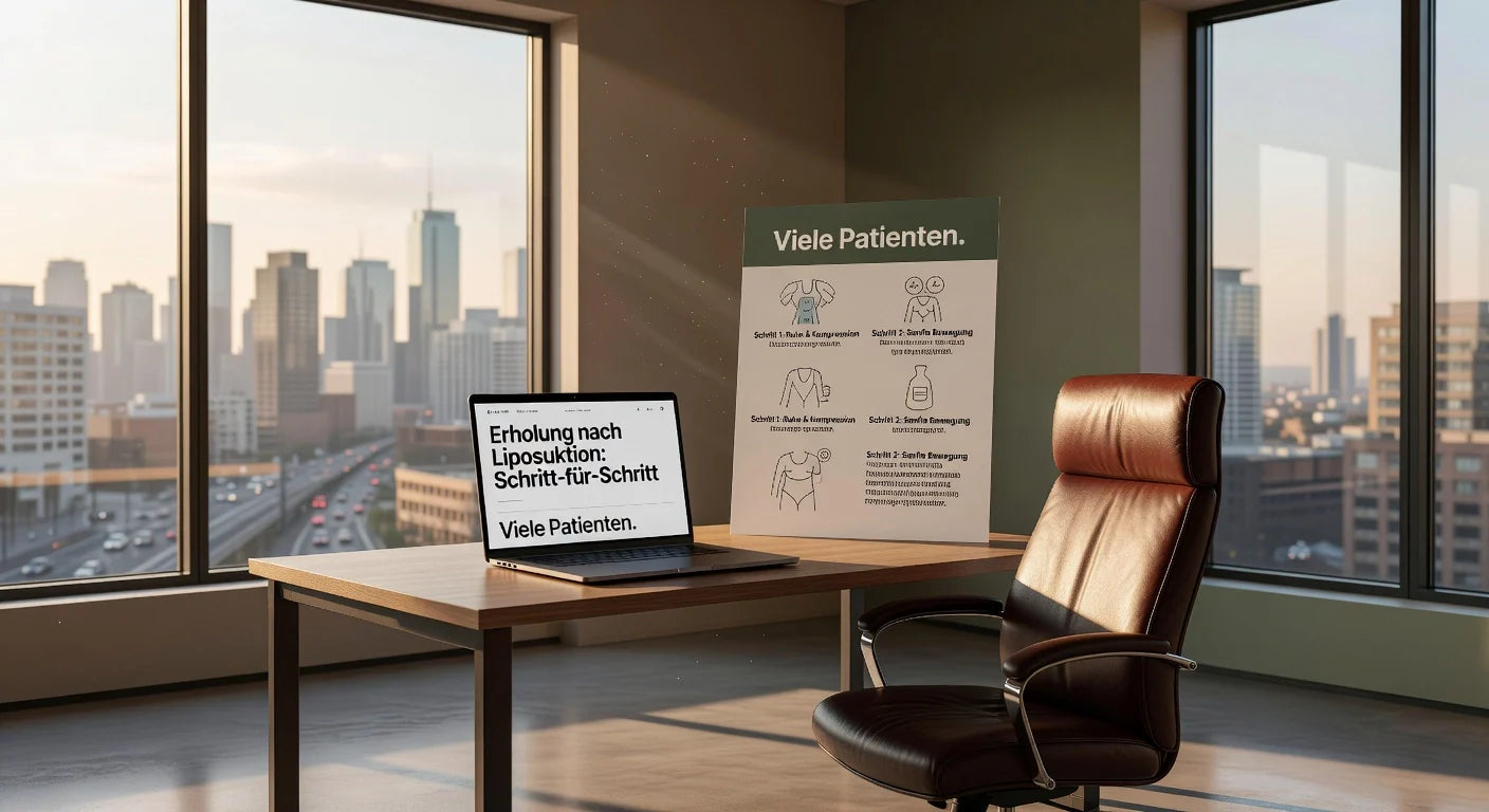 Professional header image for step-by-step guide: Erholung nach Liposuktion: Schritt-für-Schritt