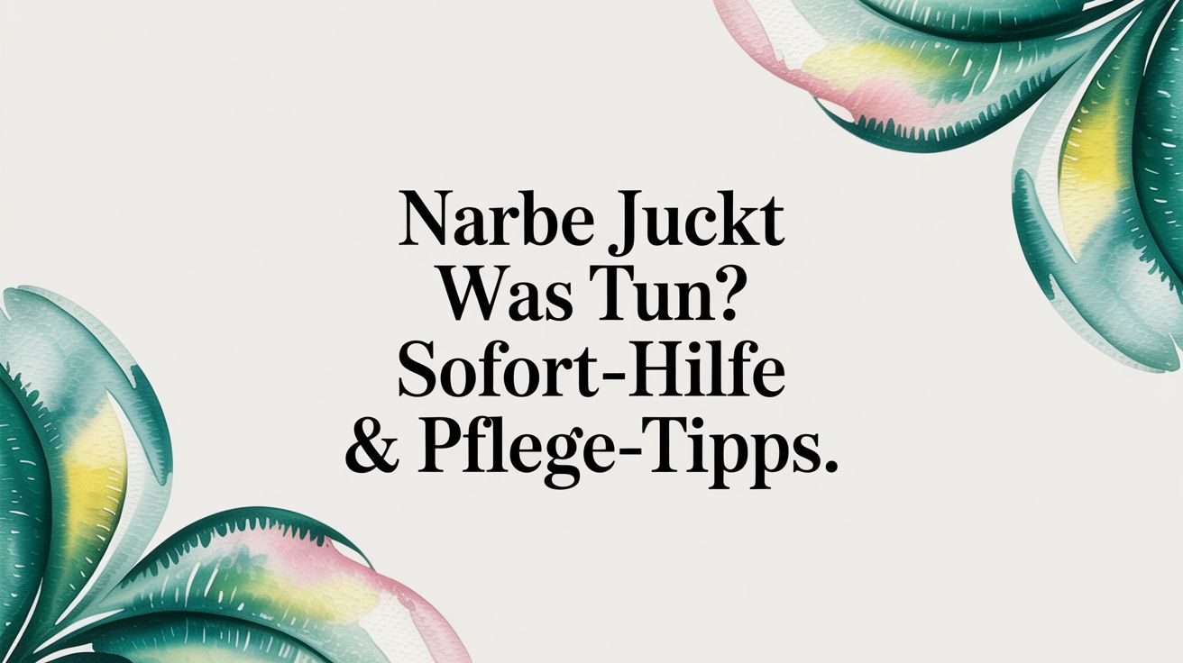 Narbe juckt was tun? Sofort-Hilfe & Pflege-Tipps.