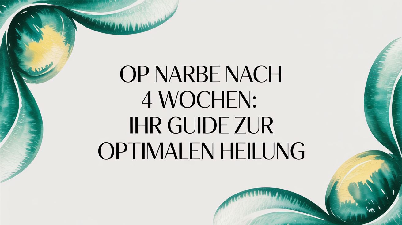 OP Narbe nach 4 Wochen: Ihr Guide zur optimalen Heilung