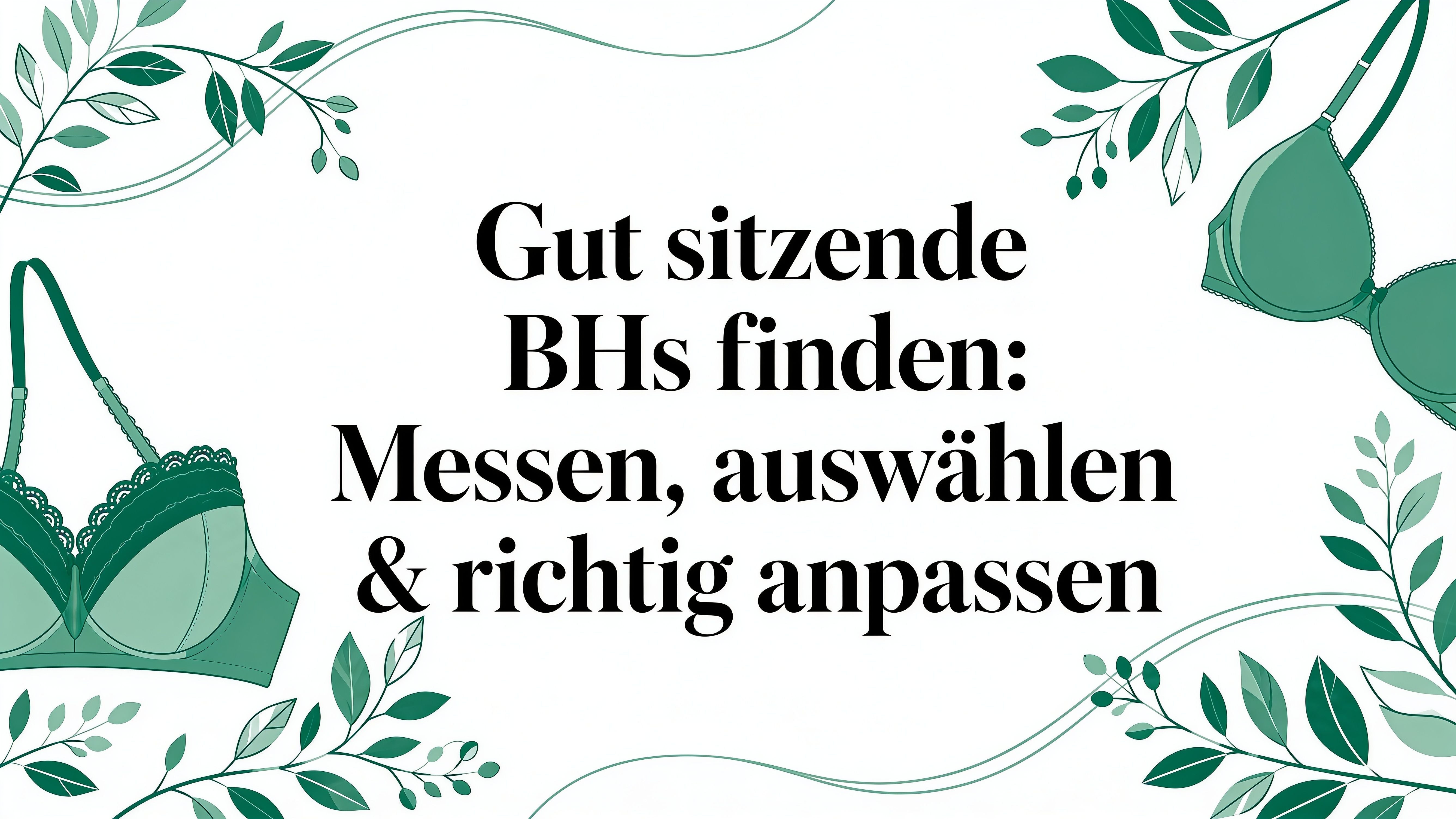 Gut sitzende BH finden: Messen, auswählen & richtig anpassen
