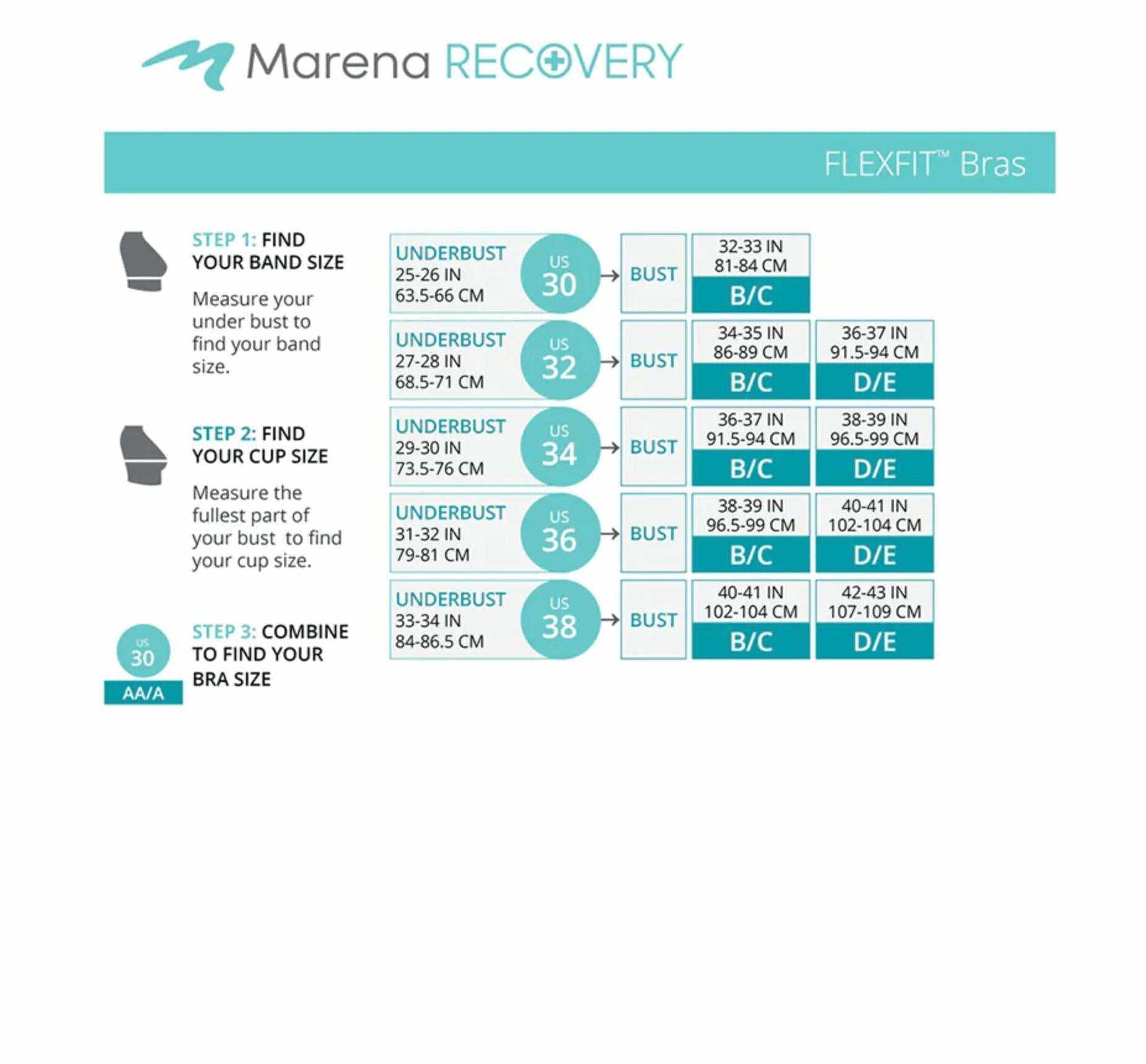 Kompressions BH nach Brust OP | Marena Recovery B09Z FLEXFIT - Marena Recovery