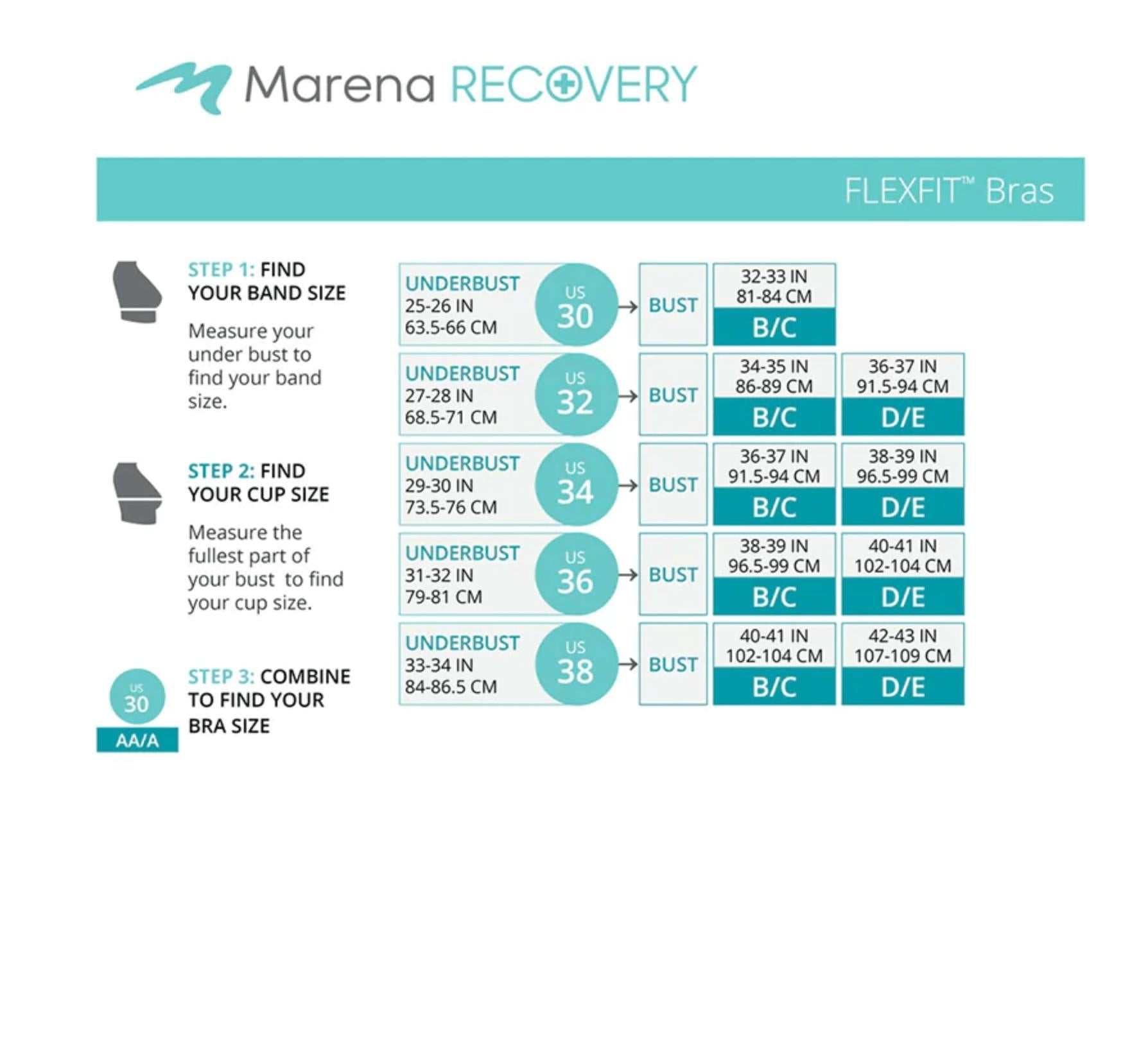 Kompressions BH nach Brust OP | Marena Recovery B11 FLEXFIT - Marena Recovery