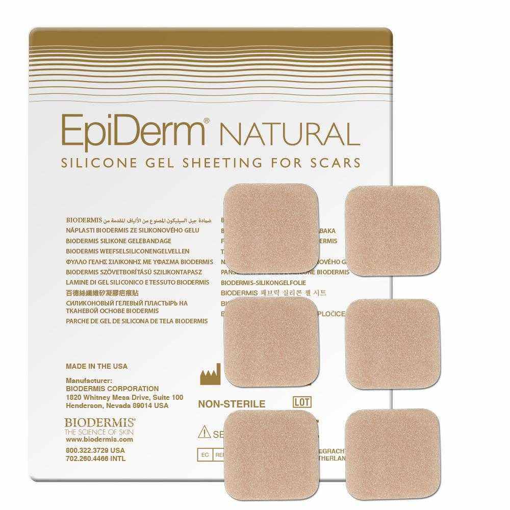 Narbenpflaster 3x3cm (1x6St.) Epiderm Natural | BIODERMIS - Biodermis