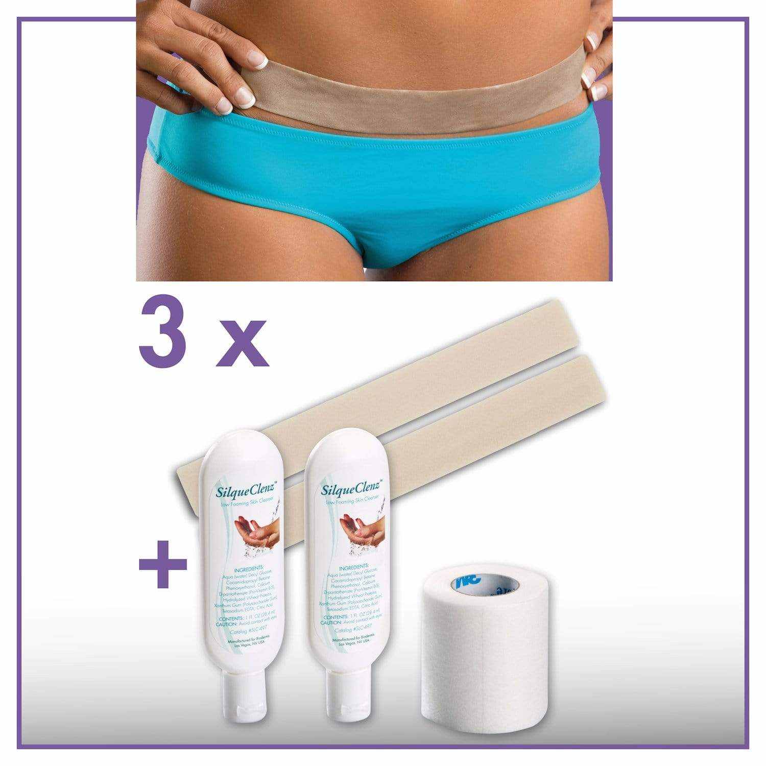 SPARSET Narbenpflaster-Set Bauchdeckenstraffung Epiderm Natural | BIODERMIS - Biodermis