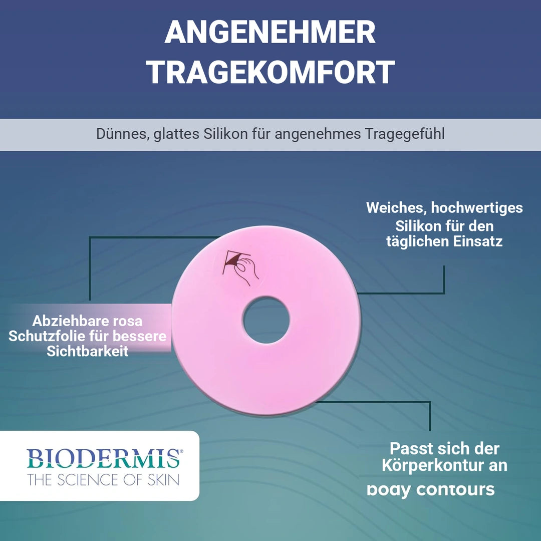 Narbenpflaster Areola 7,62 cm (2 St)Transparent Epiderm Clear | BIODERMIS | PZN 06708533