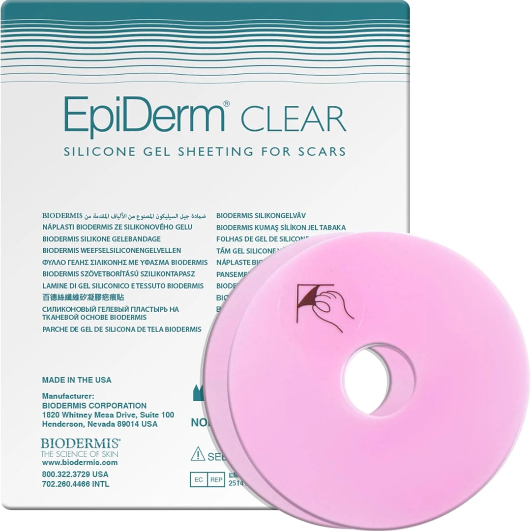 Narbenpflaster Areola 7,62 cm (2 St)Transparent Epiderm Clear | BIODERMIS | PZN 06708533