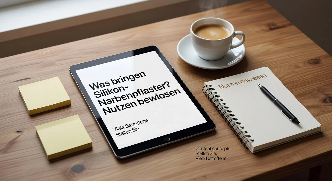 Professional header image for industry analysis: Was bringen Silikon-Narbenpflaster? Nutzen bewiesen