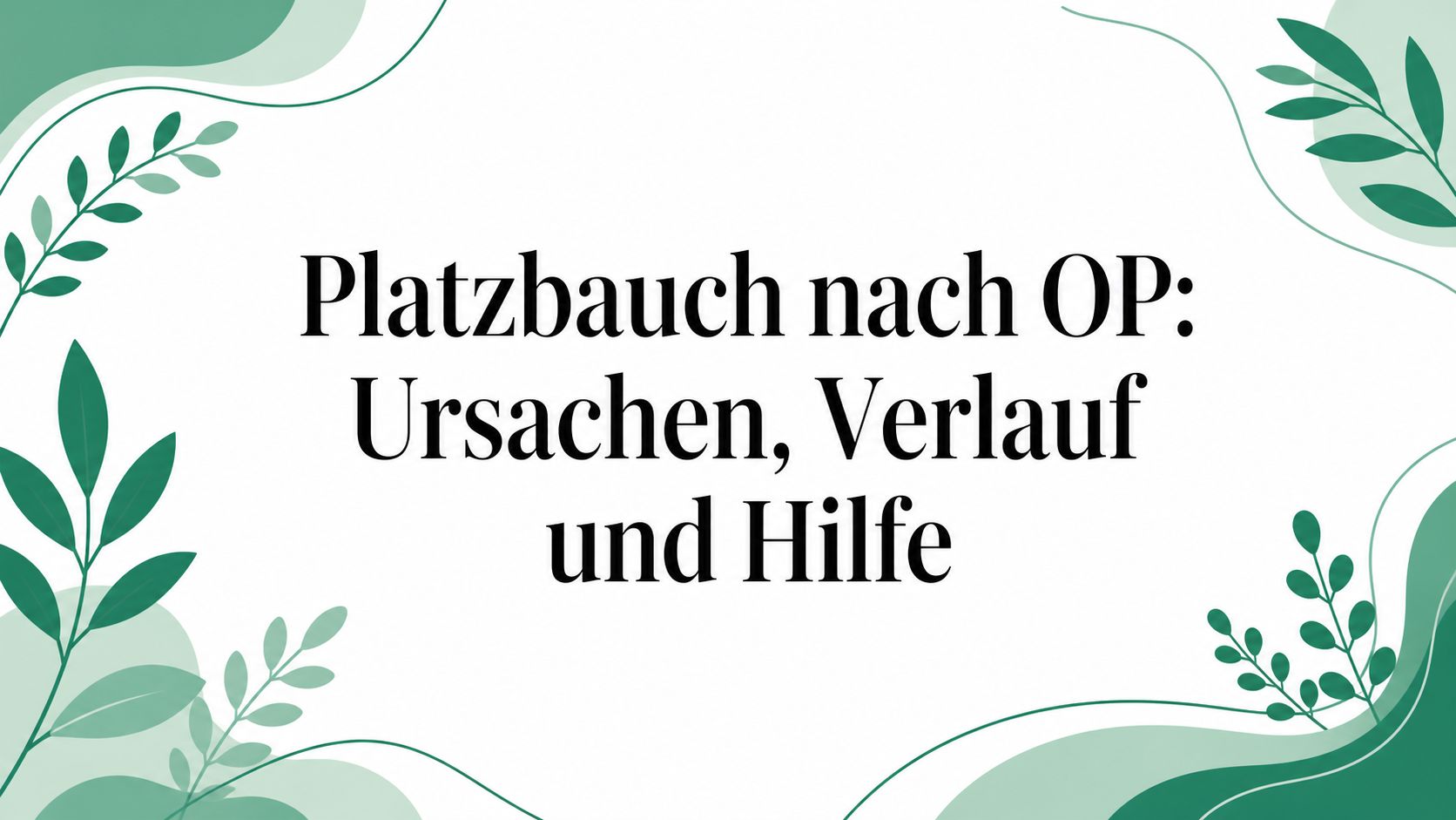 Platzbauch nach OP: Ursachen, Verlauf und Hilfe