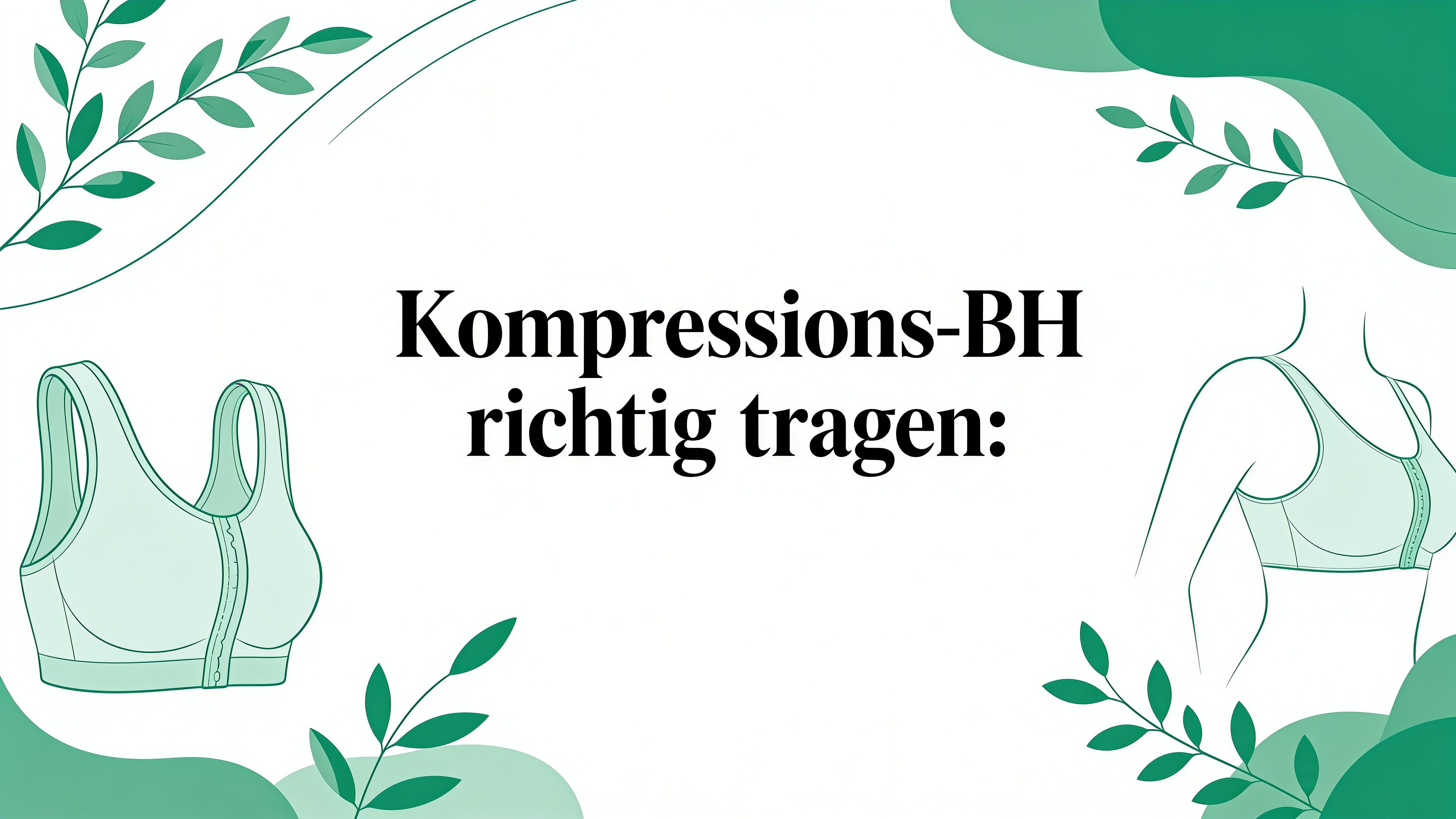 Kompressions BH richtig tragen: Schritt für Schritt