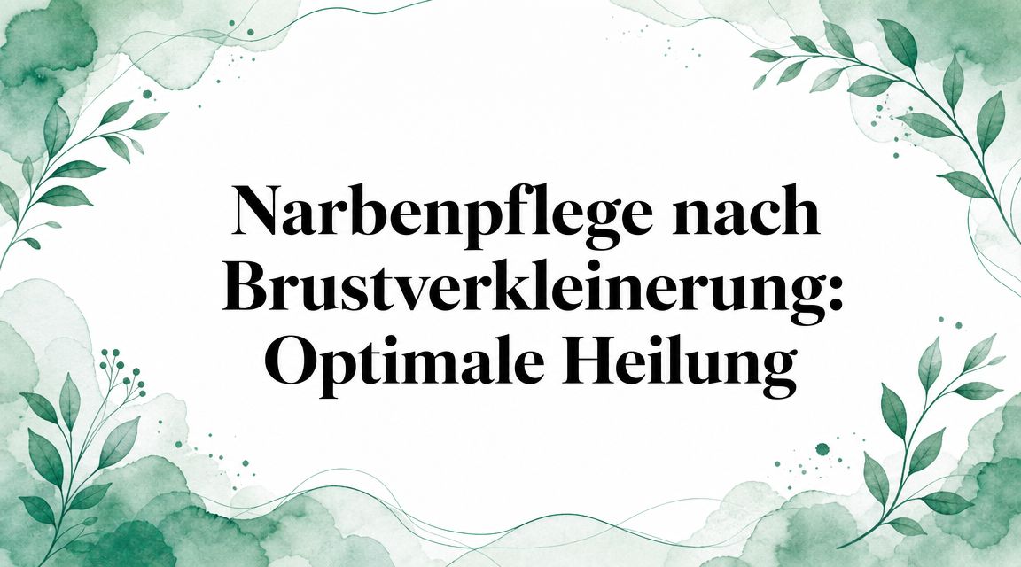Narbenpflege nach Brustverkleinerung: Optimale Heilung
