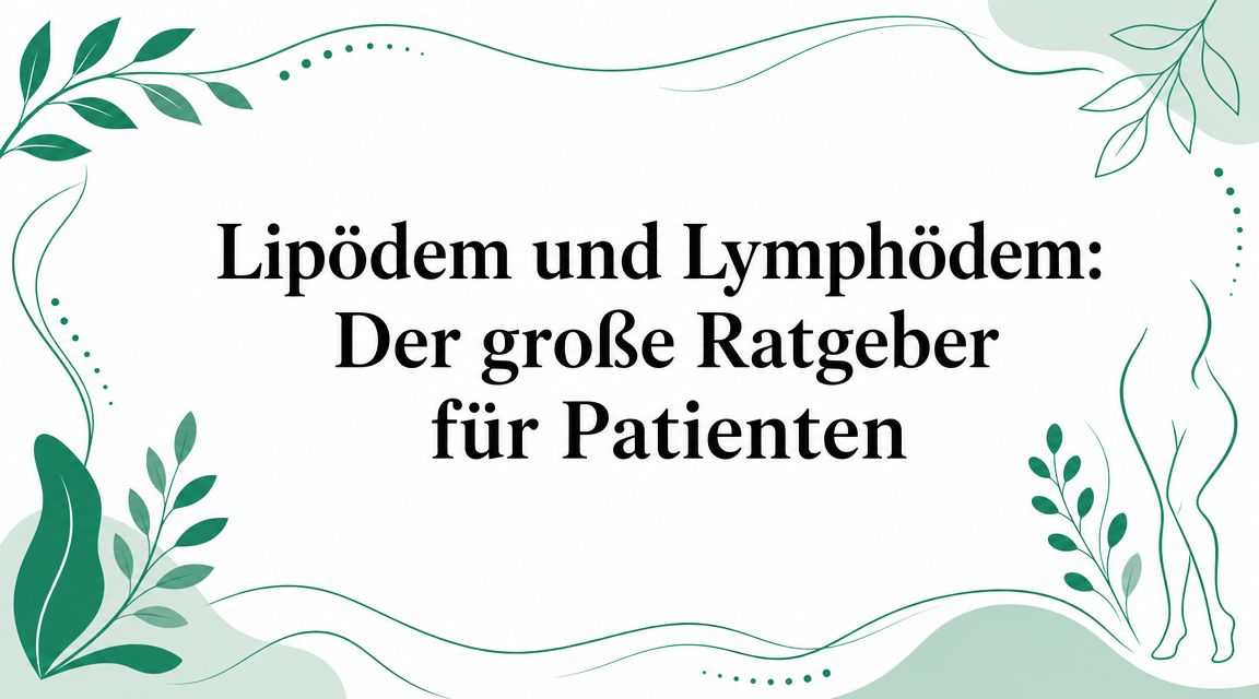 Lipödem und Lymphödem: Der große Ratgeber für Patienten