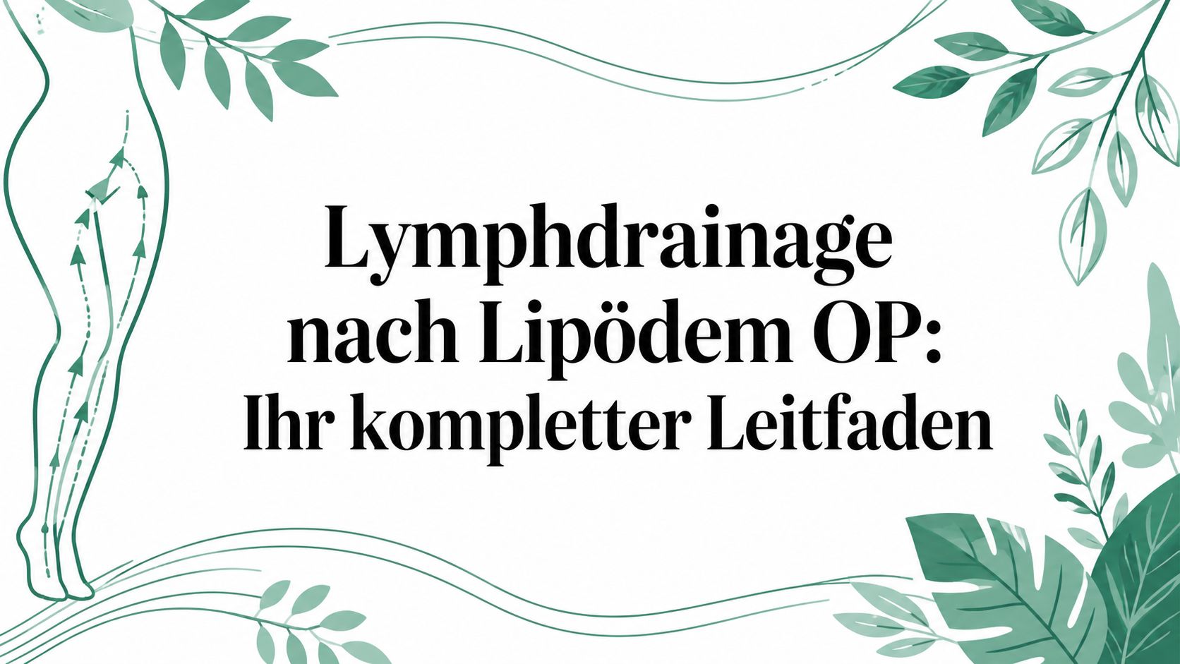 Lymphdrainage nach Lipödem OP: Ihr kompletter Leitfaden