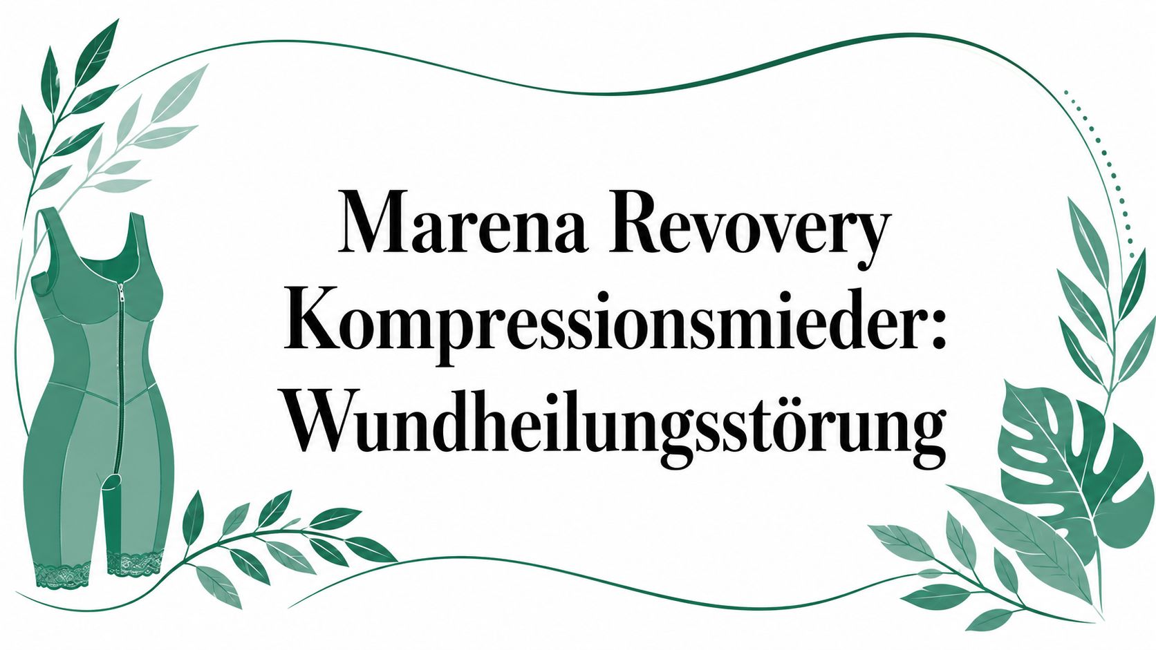 Marena Revovery Kompressionsmieder: Wundheilungsstörung