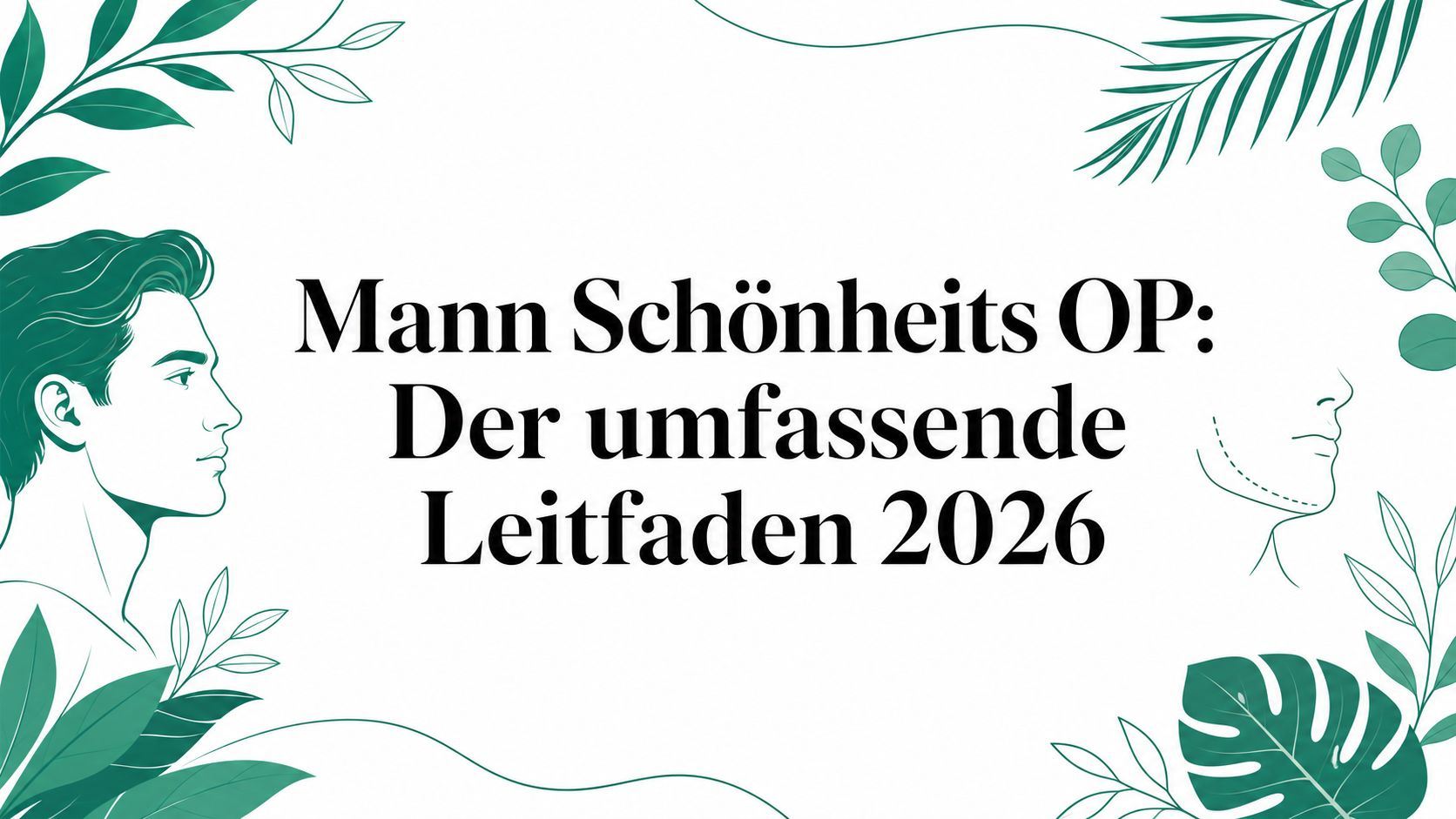 Mann Schönheits OP: Der umfassende Leitfaden 2026