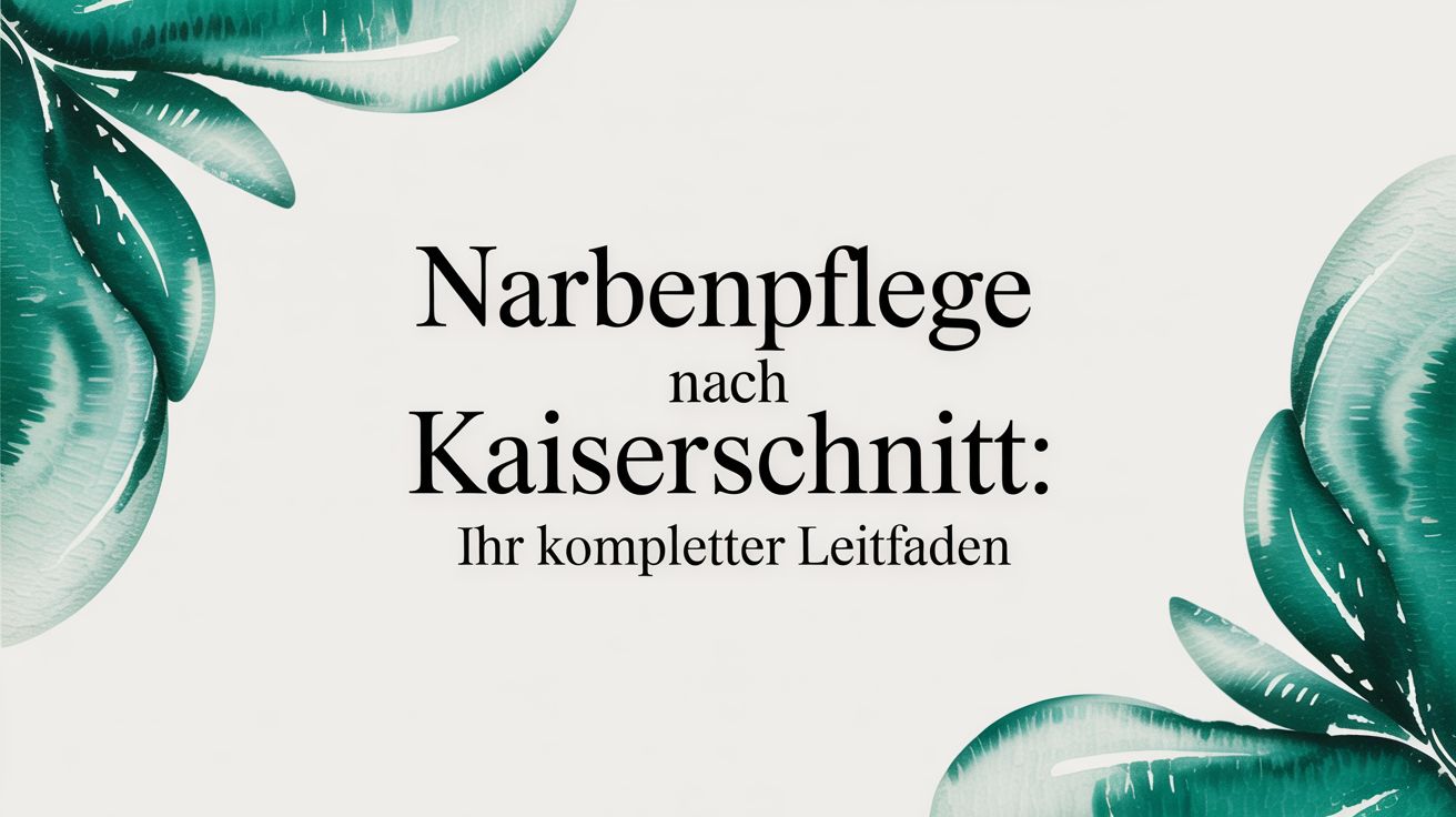 Narbenpflege nach Kaiserschnitt: Ihr kompletter Leitfaden