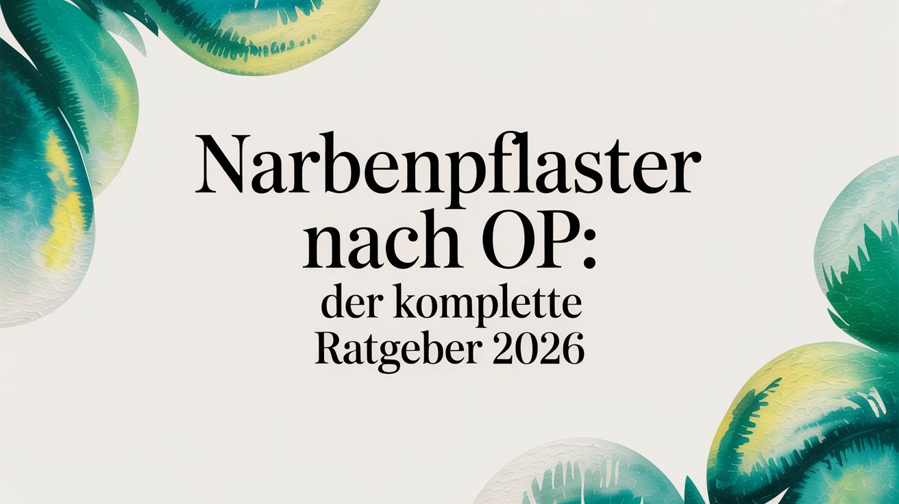 Narbenpflaster nach OP: Der komplette Ratgeber 2026