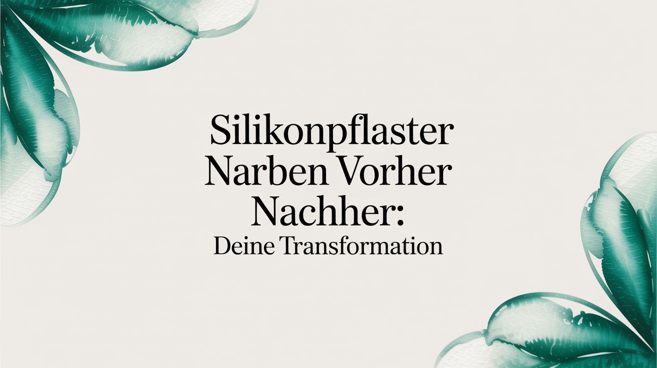 Silikonpflaster Narben Vorher Nachher: Deine Transformation