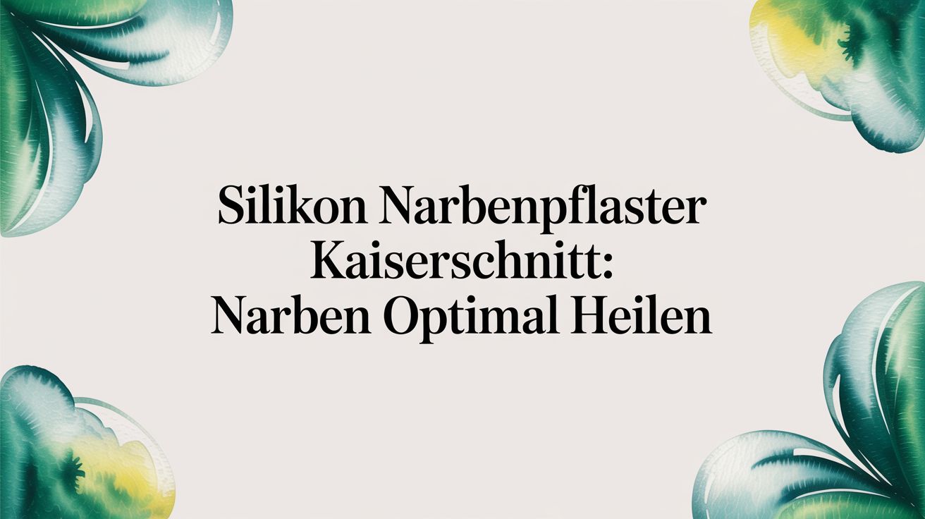 Silikon Narbenpflaster Kaiserschnitt: Narben optimal heilen