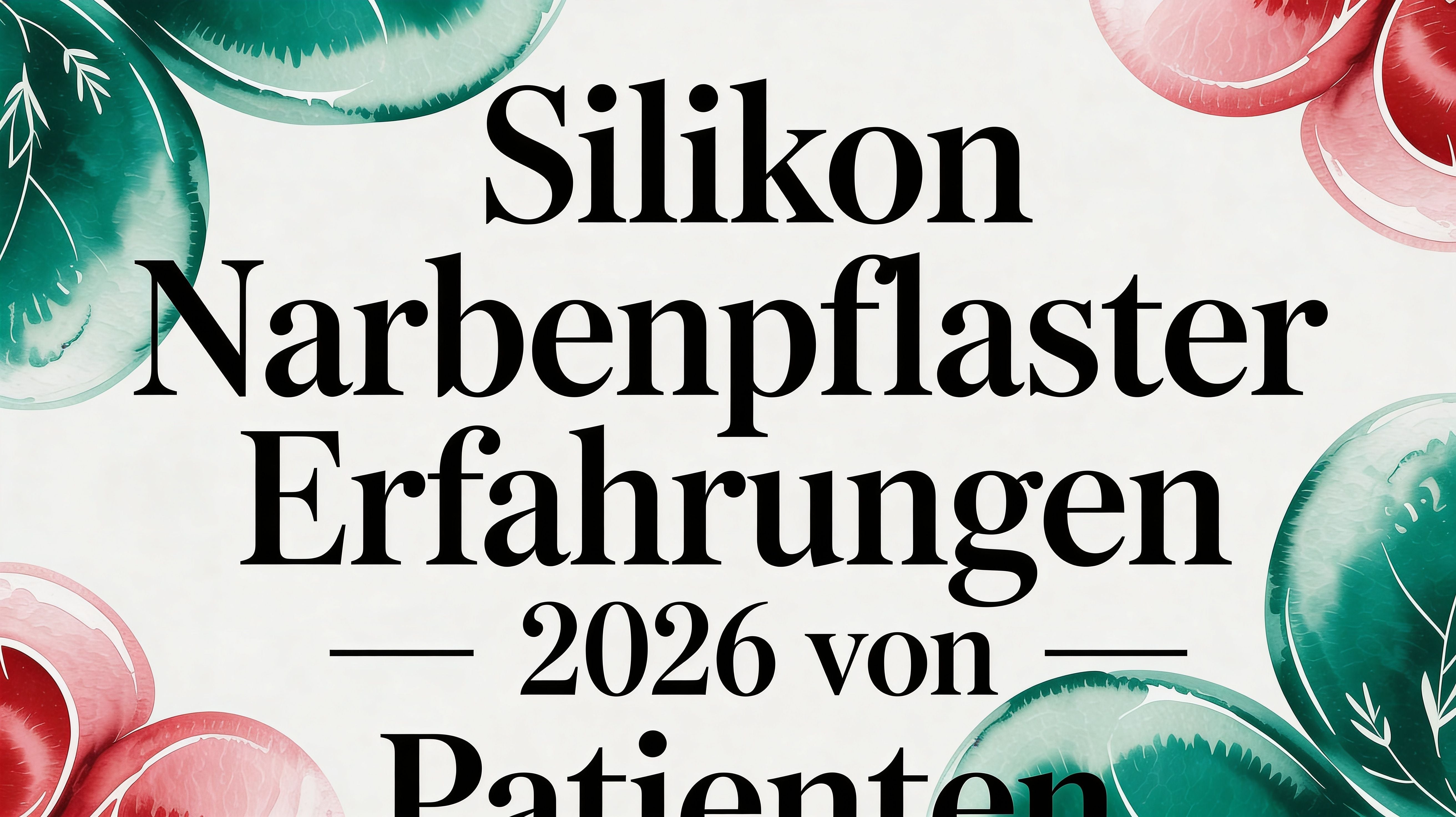 Silikon Narbenpflaster Erfahrungen 2026: Ein Leitfaden für Patienten