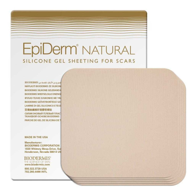Narbenpflaster 12x14,5cm (5St.) Epiderm Natural | BIODERMIS | PZN 10173109