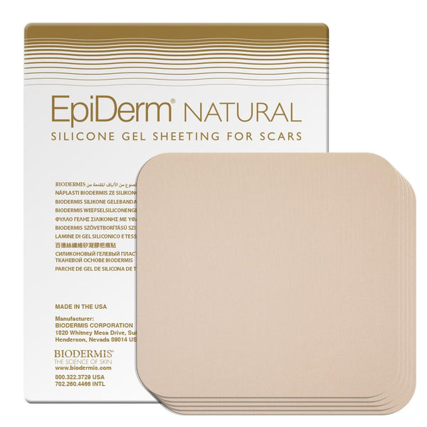 Narbenpflaster 12x14,5cm (5St.) Epiderm Natural | BIODERMIS | PZN 10173109