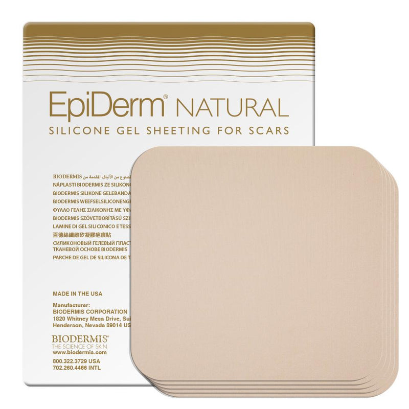Narbenpflaster 12x14,5cm (5St.) Epiderm Natural | BIODERMIS | PZN 10173109