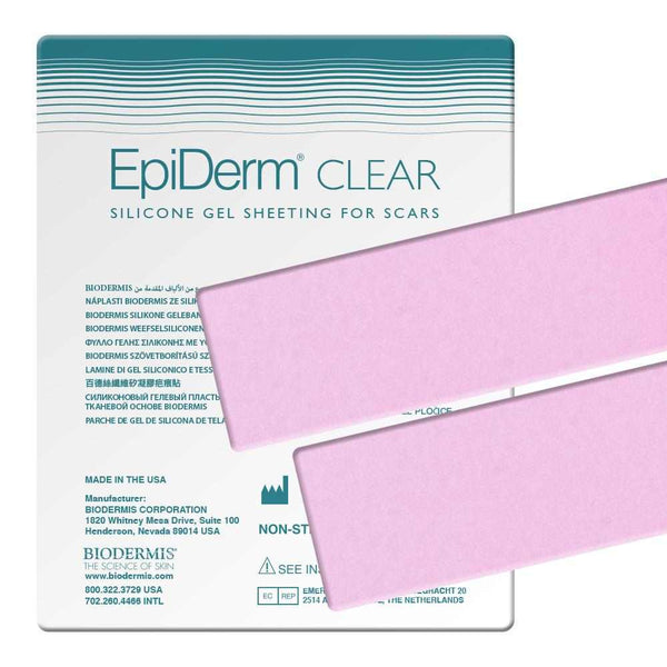 Narbenpflaster 3,6x29cm (1x2St) Transparent Epiderm Clear | BIODERMIS | PZN 06708510