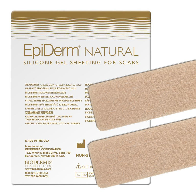 Narbenpflaster 3,6x29cm (2 St) Epiderm Natural | BIODERMIS | PZN 10173121