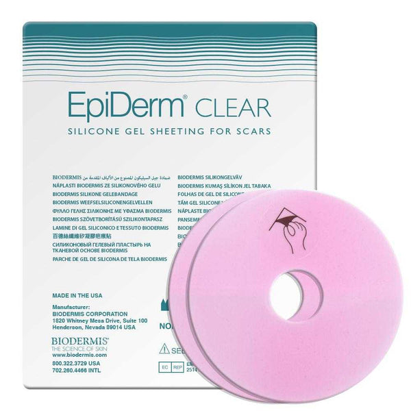 Narbenpflaster Areola 7,62 cm (2 St)Transparent Epiderm Clear | BIODERMIS | PZN 06708533