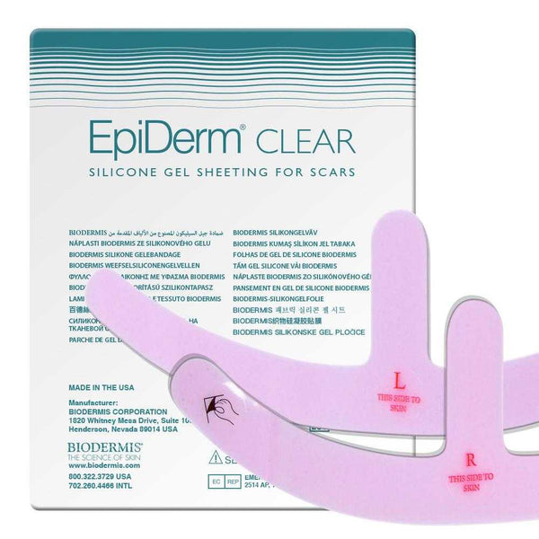 Narbenpflaster Mastopexie (1x2 St.) Transparent Epiderm Clear | BIODERMIS | PZN 06708527 - Biodermis-Shop