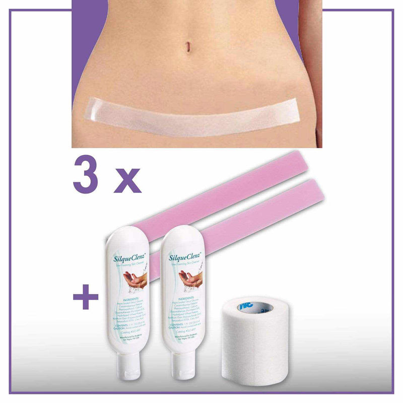 SPARSET Narbenpflaster-Set Bauchdeckenstraffung Epiderm Clear | BIODERMIS