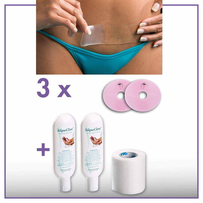SPARSET Narbenpflaster-Set Brust Areola Epiderm Clear | BIODERMIS
