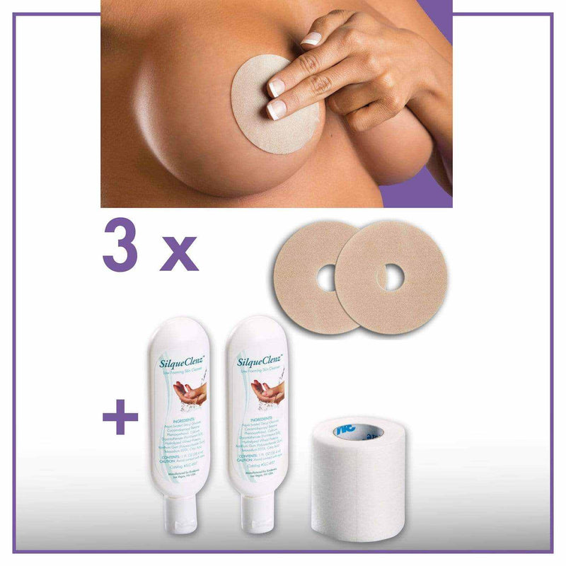 SPARSET Narbenpflaster-Set Brust Areola Epiderm Natural | BIODERMIS