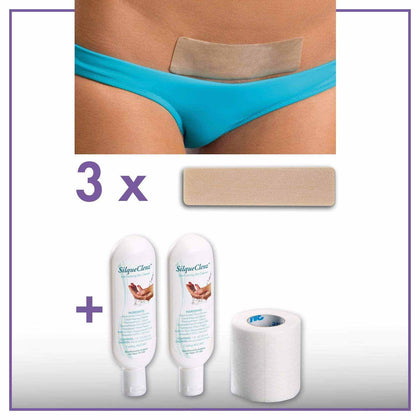 SPARSET Narbenpflaster-Set Kaiserschnittnarbe Epiderm Natural | BIODERMIS - Biodermis