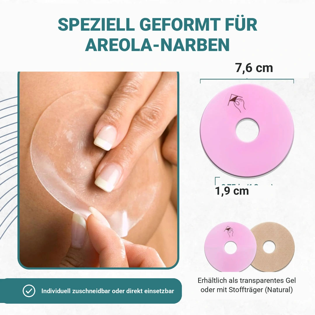 Narbenpflaster Areola 7,62 cm (2 St)Transparent Epiderm Clear | BIODERMIS | PZN 06708533